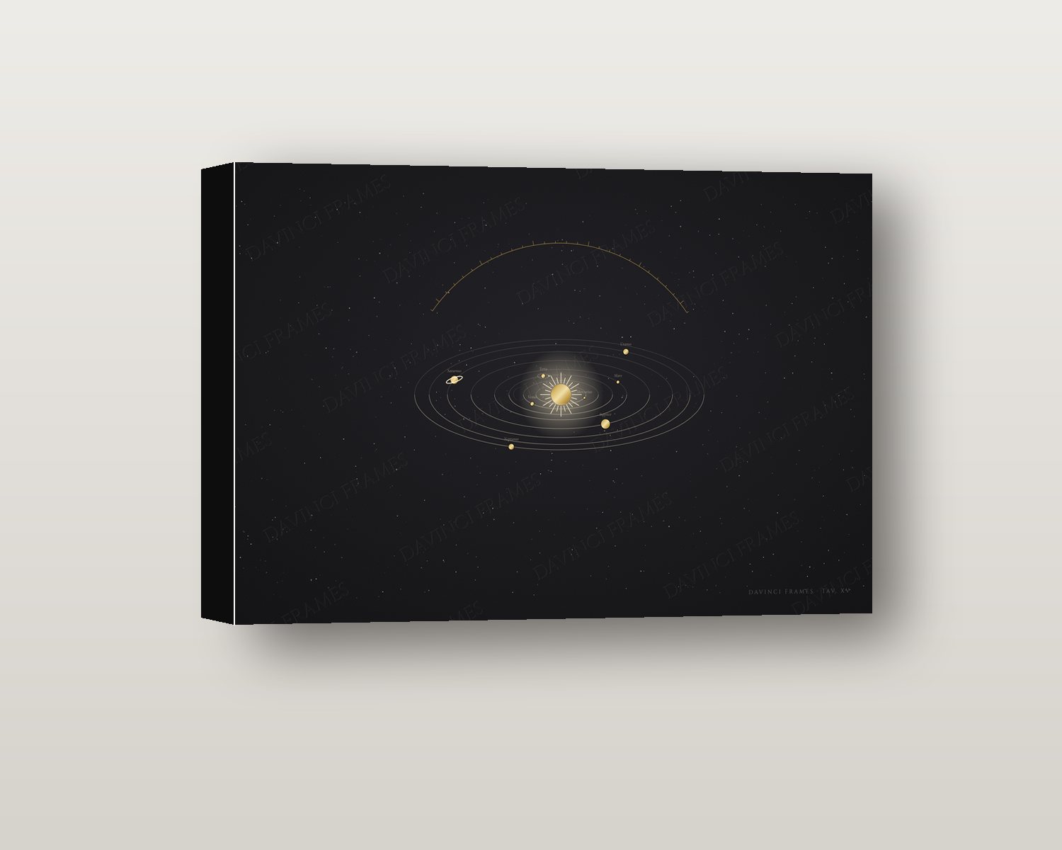 Caeli Enarrant shadow box on a wall