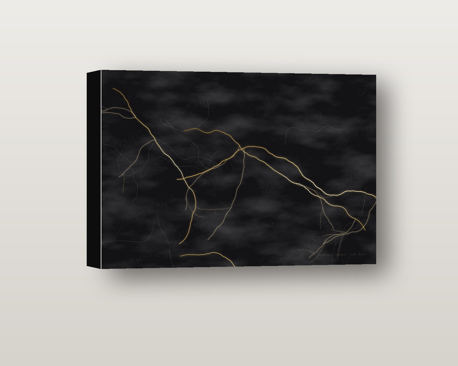 Marmo Nero shadow box on a wall