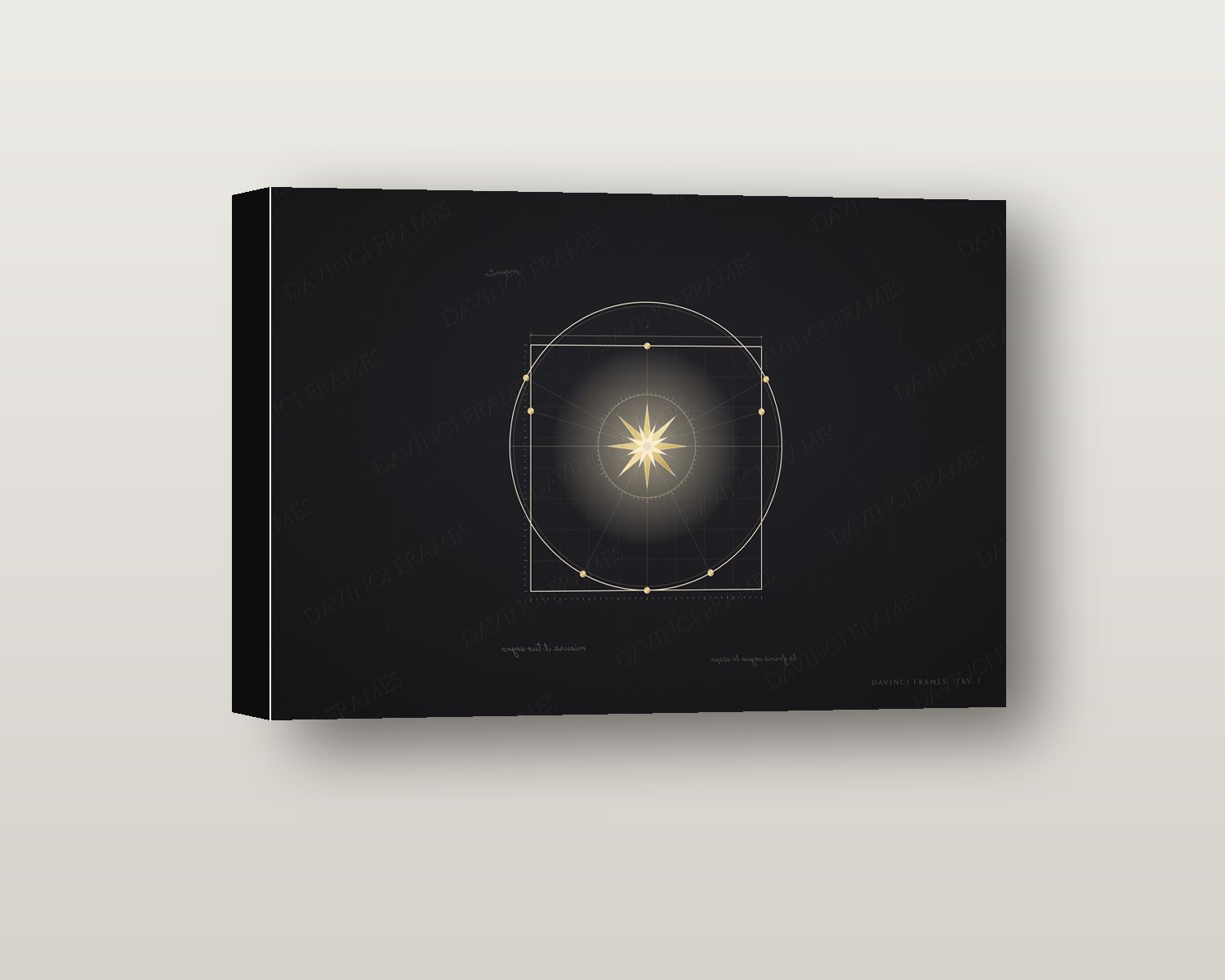 Proportio shadow box on a wall
