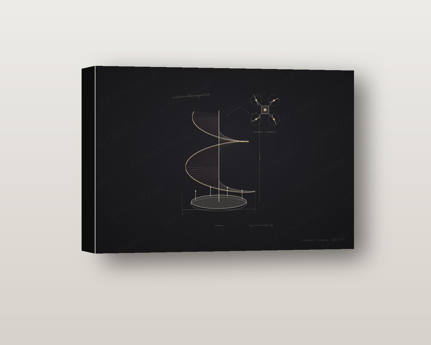 Vite Aerea shadow box on a wall