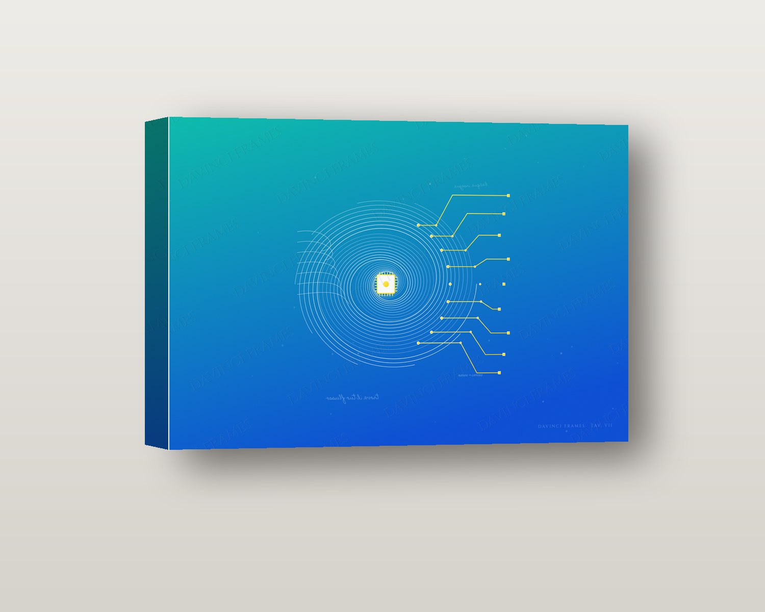 Vortice shadow box on a wall